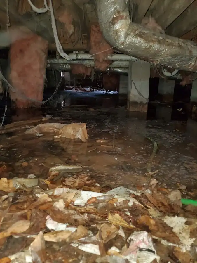 Crawl space flood assessment for Commercial Water Damage Restoration in Point Pleasant Beach