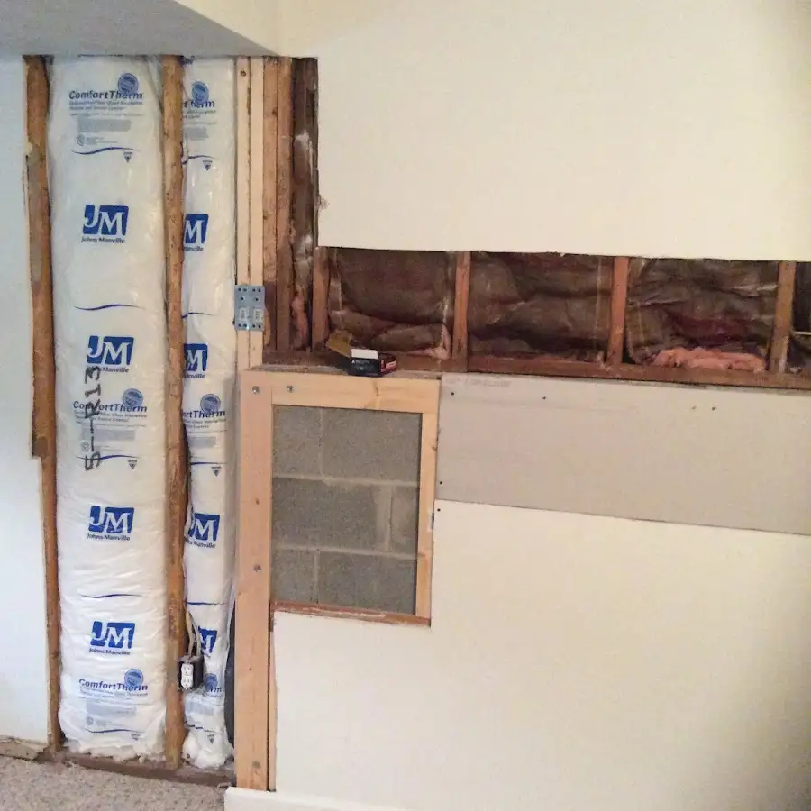 Wall insulation replacement during Structural Drying in Point Pleasant Beach